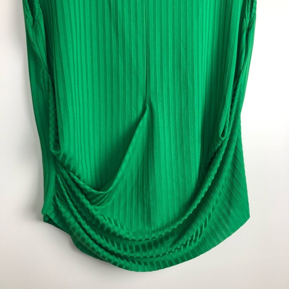 Zara Ribbed Green Cropped Top - Picture 3 of 11